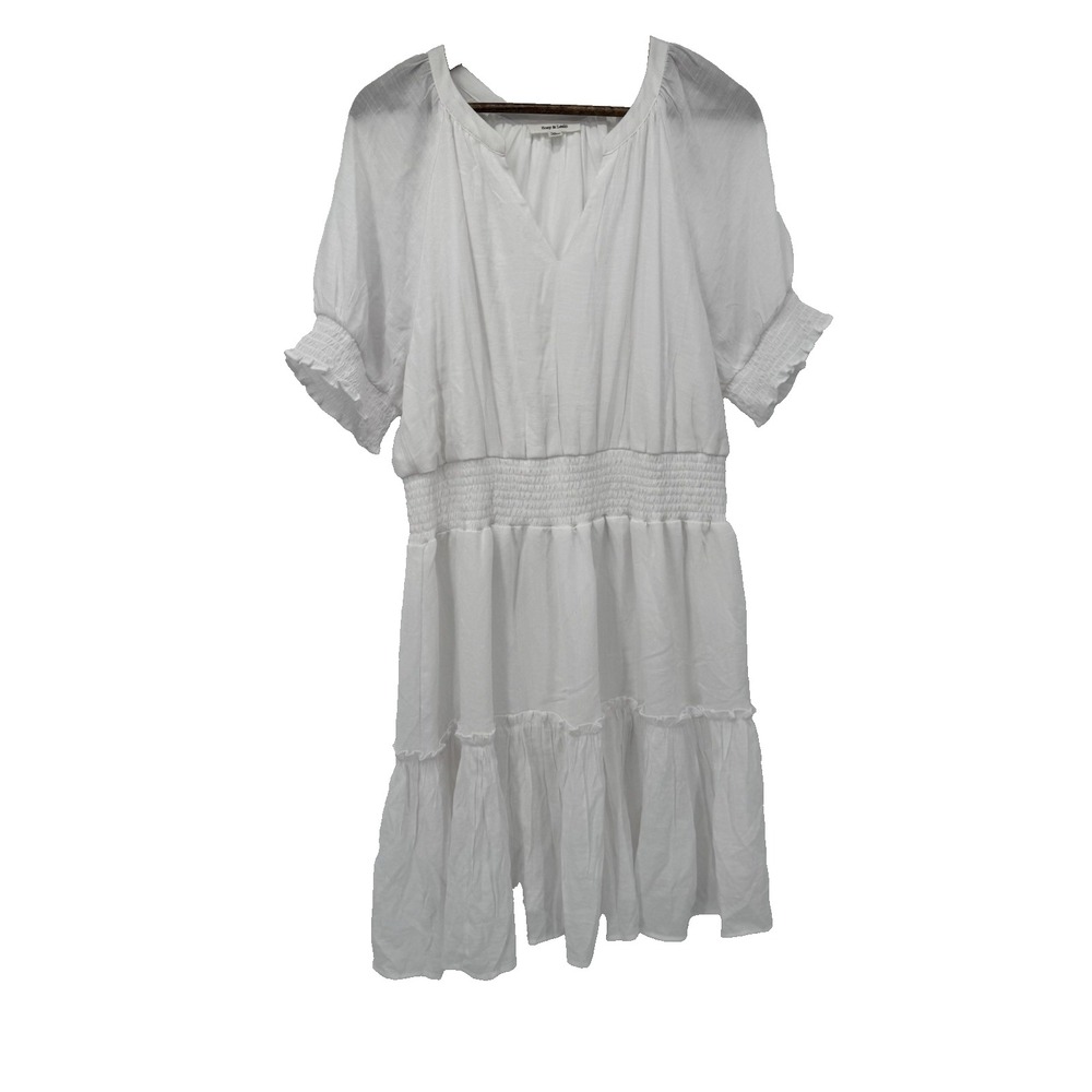 Zoey & Leelo‎ White Milkmaid Boho XL Tiered Sheer Festival Angelcore babydoll
